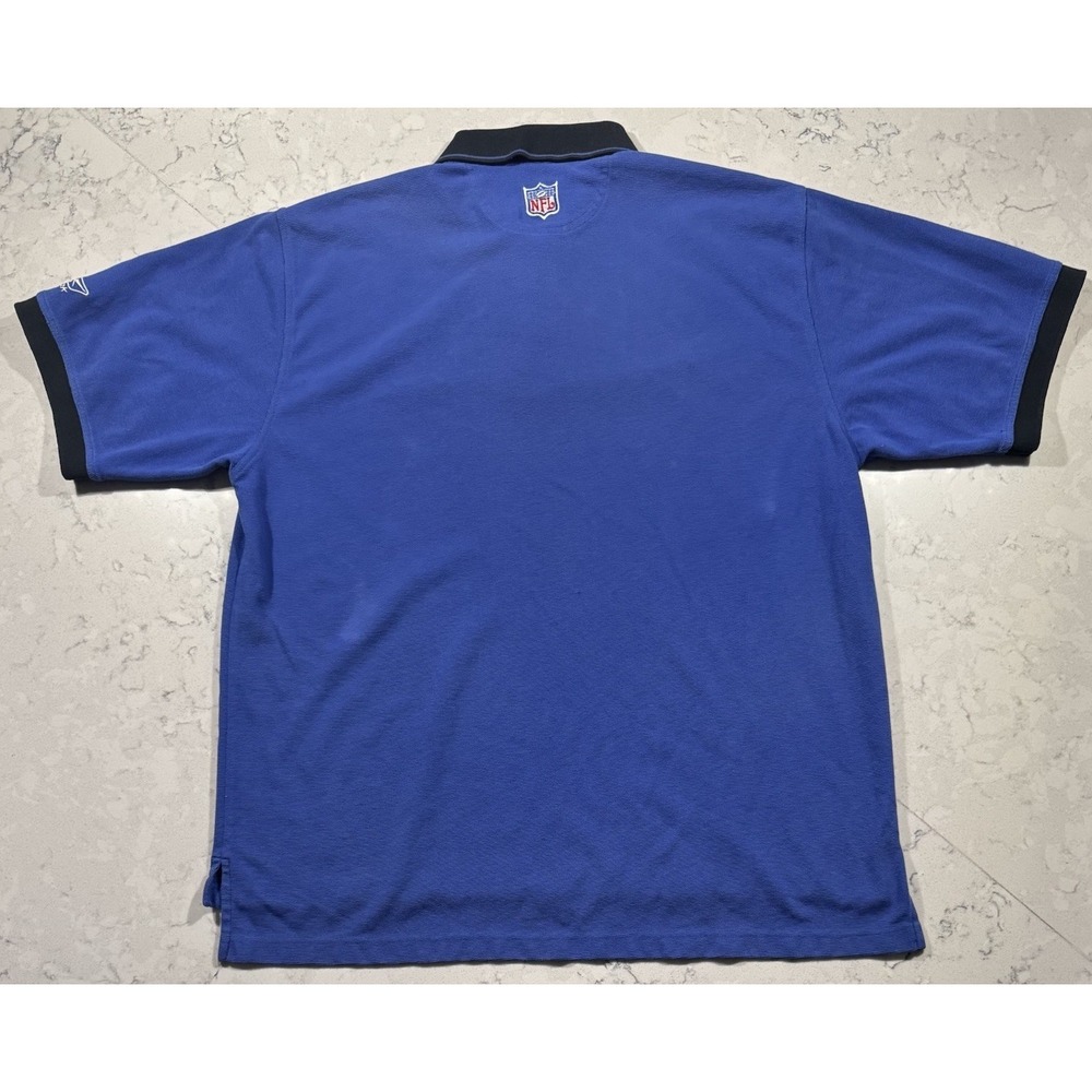 VTG Y2K Dallas Cowboys Polo Shirt Mens XL Blue Short Sleeve Embroidered Logo NFL - Picture 8 of 8